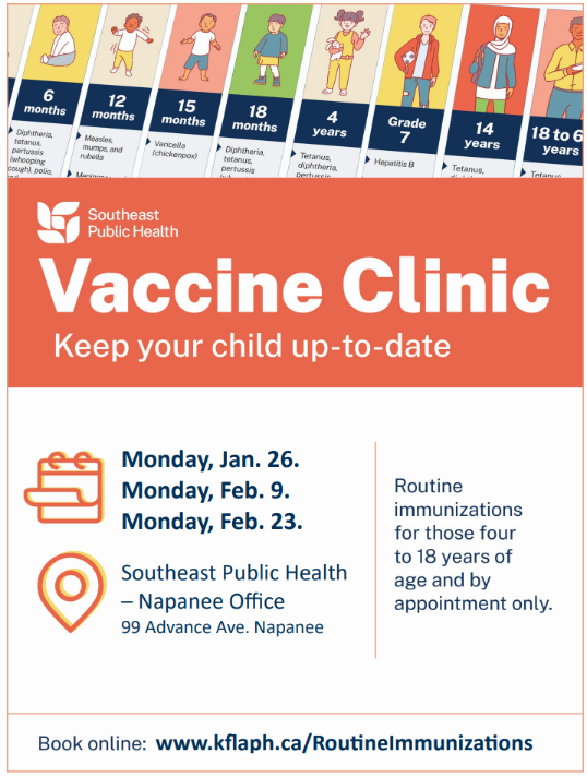 immunization clinic napanee